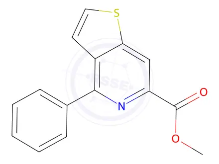 Chemical structure of Methyl 4-phenylthieno[3,2-c]pyridine-6-carboxylate