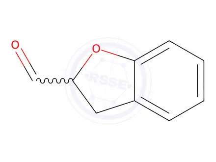 Chemical structure of 2,3-DIHYDRO-1-BENZOFURAN-2-CARBALDEHYDE,90%+