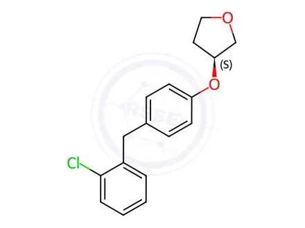 Chemical structure of Empagliflozin Desbromo Impurity