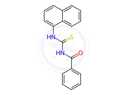 Chemical structure of N-(Naphthalen-1-ylcarbamothioyl)benzamide