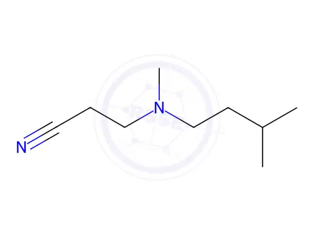 Chemical structure of 3-[Methyl(3-methylbutyl)amino]propanenitrile