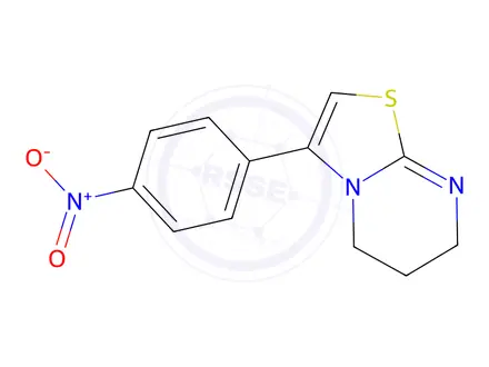 Chemical structure of 3-(4-Nitrophenyl)-6,7-dihydro-5H-thiazolo[3,2-a]pyrimidine