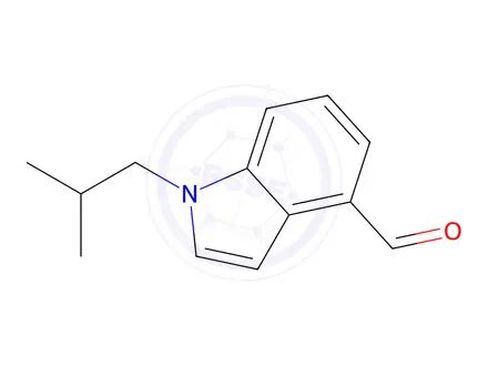 Chemical structure of 1-Isobutyl-1H-indole-4-carbaldehyde