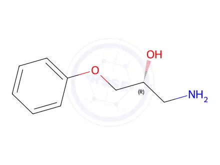 Chemical structure of (2R)-(+)-1-AMINO-3-PHENOXY-2-PROPANOL