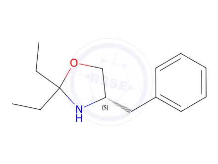 Chemical structure of (S)-4-Benzyl-2,2-diethyloxazolidine