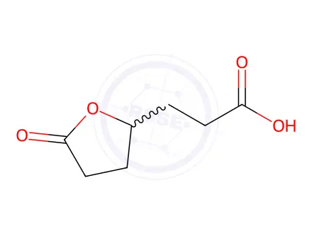 Chemical structure of 3-(5-Oxo-tetrahydro-furan-2-yl)-propionic acid