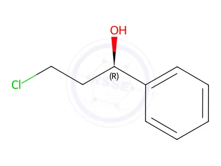 Chemical structure of (R)-(+)-3-Chloro-1-phenyl-1-propanol