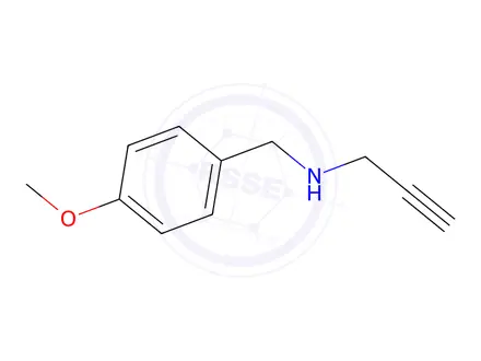 Chemical structure of N-(4-methoxybenzyl)-2-propyn-1-amine hydrochloride