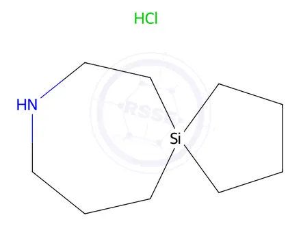 Chemical structure of 8-aza-5-silaspiro[4.6]undecane hydrochloride