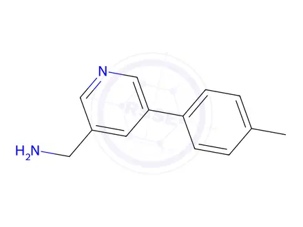 Chemical structure of (5-p-tolylpyridin-3-yl)methanamine