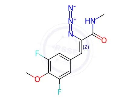 Chemical structure of (Z)-2-azido-3-(3,5-difluoro-4-methoxyphenyl)-N-methylacrylamide