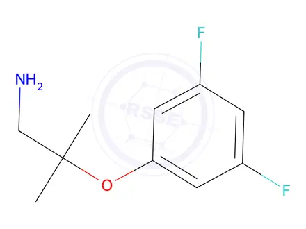 Chemical structure of 2-(3,5-Difluorophenoxy)-2-methylpropan-1-amine