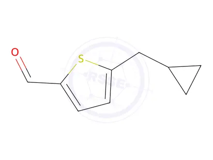 Chemical structure of 5-(Cyclopropylmethyl)thiophene-2-carbaldehyde