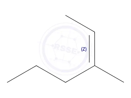 Chemical structure of 3-Methyl-cis-2-hexene