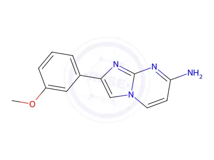 Chemical structure of 2-(3-Methoxyphenyl)imidazo[1,2-a]pyrimidin-7-amine