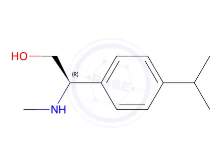 Chemical structure of (R)-2-(4-isopropylphenyl)-2-(methylamino)ethan-1-ol