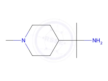 Chemical structure of 2-(1-Methylpiperidin-4-yl)propan-2-amine