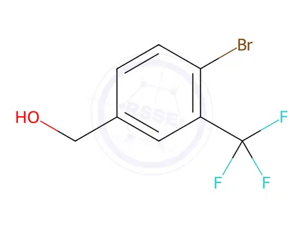 Chemical structure of (4-Bromo-3-(trifluoromethyl)phenyl)methanol