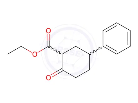 Chemical structure of Ethyl 2-oxo-5-phenylcyclohexane-1-carboxylate