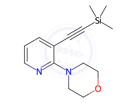 Chemical structure of 4-(3-Trimethylsilanylethynyl-pyridin-2-yl)-morpholine
