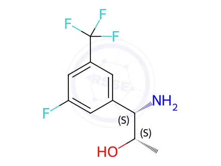 Chemical structure of (1S,2S)-1-AMINO-1-[3-FLUORO-5-(TRIFLUOROMETHYL)PHENYL]PROPAN-2-OL