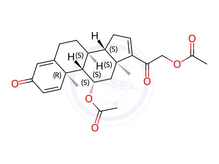 Chemical structure of Budesonide Impurity 201