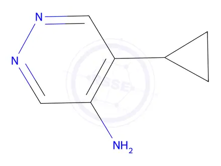 Chemical structure of 5-Cyclopropylpyridazin-4-amine