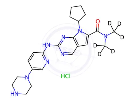 Chemical structure of Ribociclib Hydrochloride-d6