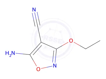 Chemical structure of 5-Amino-3-ethoxyisoxazole-4-carbonitrile