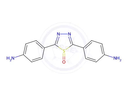 Chemical structure of 2,5-Bis(4-aminophenyl)-1,3,4-thiadiazole 1-oxide