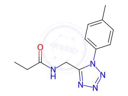 Chemical structure of N-((1-(p-Tolyl)-1H-tetrazol-5-yl)methyl)propionamide