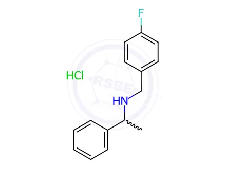 Chemical structure of N-(4-Fluorobenzyl)-1-phenyl-1-ethanamine hydrochloride