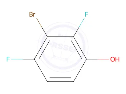 Chemical structure of Phenol, 3-bromo-2,4-difluoro-