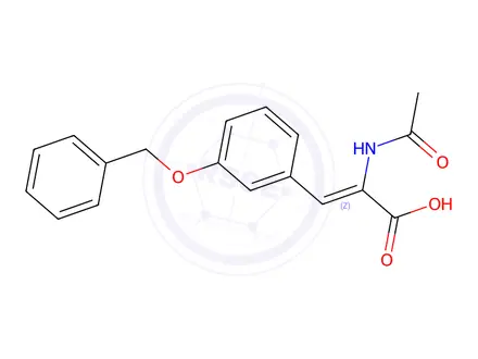 Chemical structure of (E)-2-Acetamido-3-(3-(benzyloxy)phenyl)acrylic acid