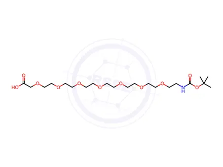 Chemical structure of Boc-NH-PEG7-acetic acid