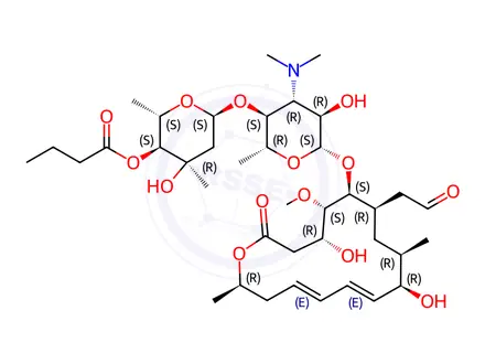 Chemical structure of Leucomycin A5