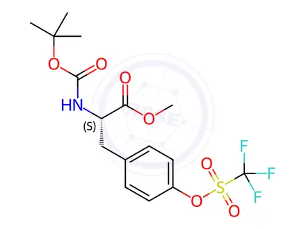 Chemical structure of Boc-L-Tyr(Tf)-OMe
