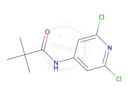 Chemical structure of N-(2,6-dichloropyridin-4-yl)pivalamide