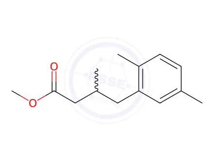 Chemical structure of 3-Methyl-4-(2,5-dimethylphenyl)butyric acid methyl ester