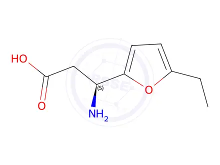 Chemical structure of (s)-3-Amino-3-(5-ethylfuran-2-yl)propanoic acid