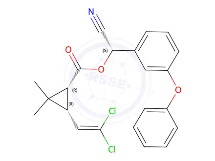 Chemical structure of Reference Material for Beta-cypermethrin in Methanol Solution