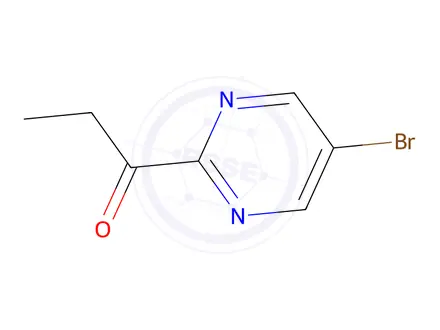 Chemical structure of 1-(5-bromopyrimidin-2-yl)propan-1-one