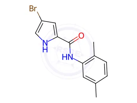 Chemical structure of 4-Bromo-N-(2,5-dimethylphenyl)-1h-pyrrole-2-carboxamide
