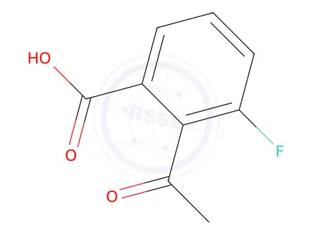 Chemical structure of 2-Acetyl-3-fluorobenzoic acid