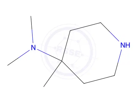 Chemical structure of N,N,4-Trimethylpiperidin-4-amine hydrochloride