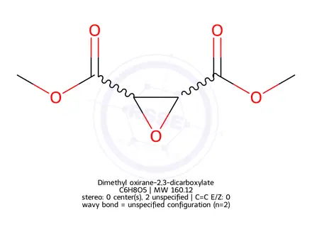 Chemical structure of Dimethyl oxirane-2,3-dicarboxylate