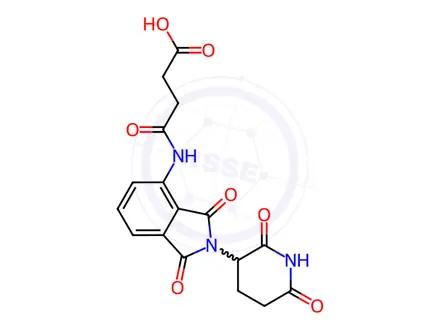 Chemical structure of Pomalidomide-CO-C2-acid