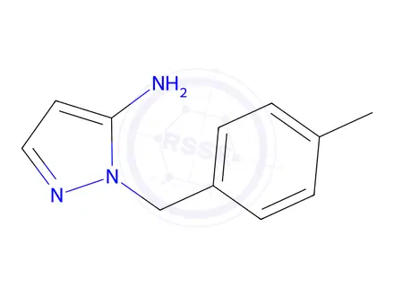 Chemical structure of 1-[(4-methylphenyl)methyl]-1H-pyrazol-5-amine