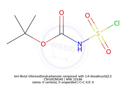 Chemical structure of (2,2-dimethylpropanoyl)sulfamoyl chloride