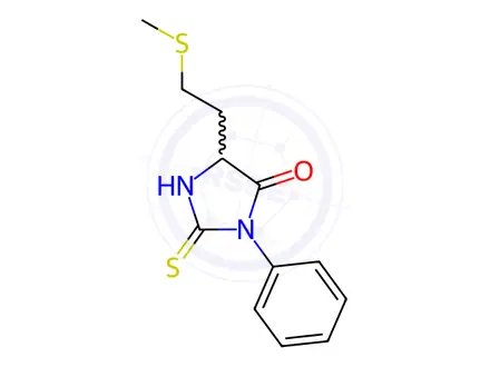 Chemical structure of Phenylthiohydantoin-methionine